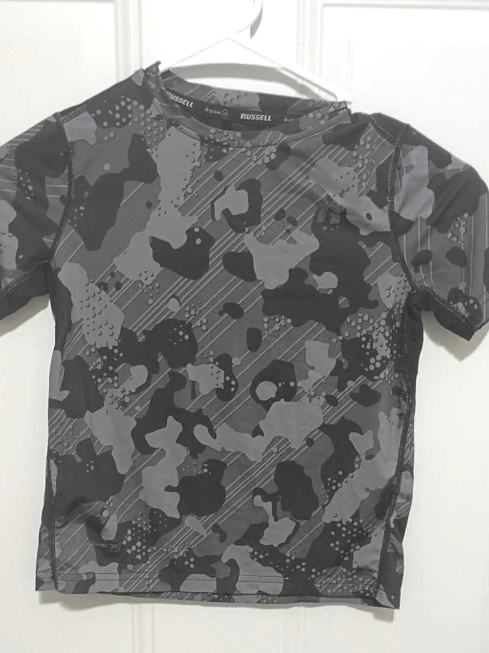 Russell Dri Power Boys Gray and Black Althletic wear size XS (4/5)